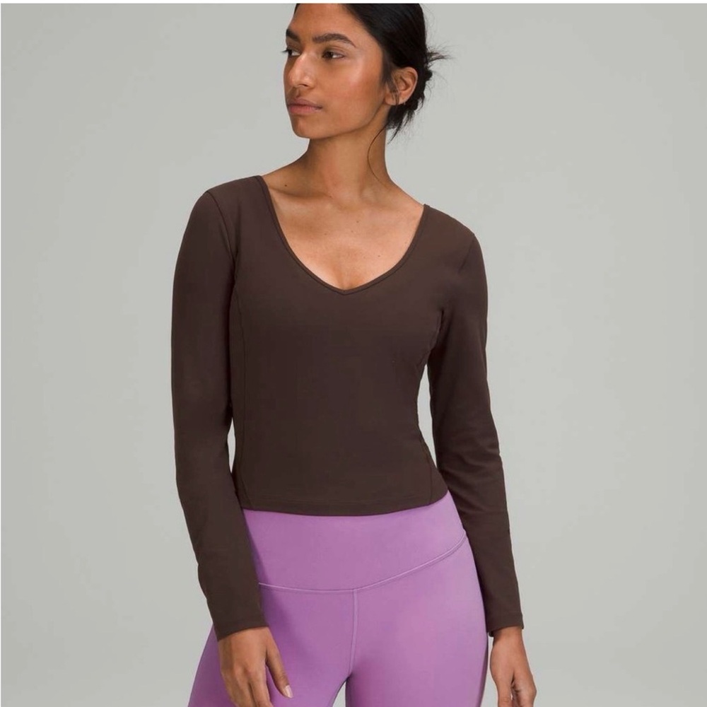 lululemon athletica align women’s long sleeve shirt yoga running gym